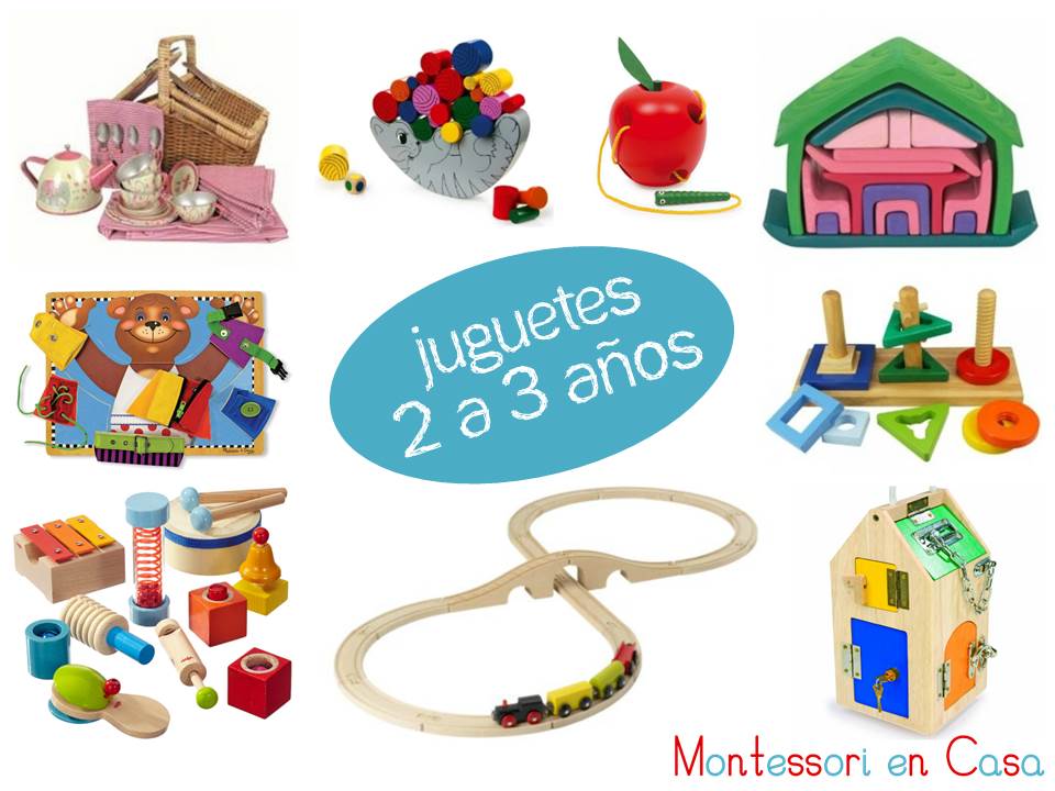 Juguetes por edad: 2 a 3 años – Toys by age: 2 to 3 - Montessori en Casa
